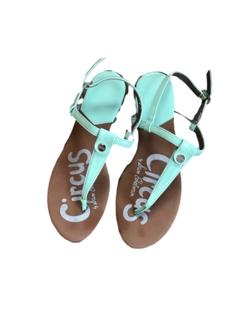 Circus by Sam Edelman pastel mint green Cayden T-strap sandals size 6.5